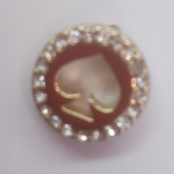Kate Spade New Rhinestone Spade "Spot the Spade"ER - Picture 2 of 3